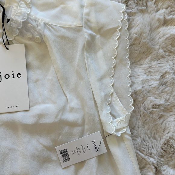 Joie Calais Blouse Porcelain Size XS - Picture 9 of 13